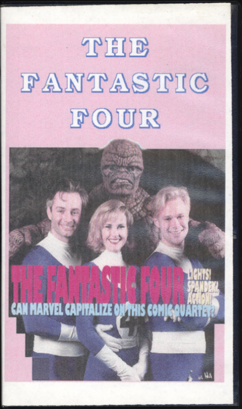 The Fantastic Four (1994) on VHS. Starring Alex Hyde-White, Jay Underwood, Rebecca Staab, Michael Bailey Smith, Joseph Culp, Carl Ciarfalio, George Gaynes. Directed by Oley Sassone. Produced by Roger Corman. 1994.