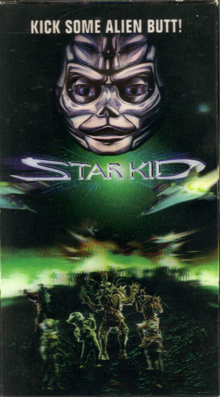 Star Kid on VHS with 3D lenticular box cover. Family sci-fi movie starring Joseph Mazzello, Richard Gilliland, Corinne Bohrer, Alex Daniels. Directed by Manny Coto. 1997.