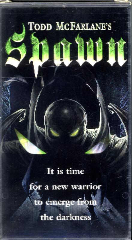 Todd McFarlane's Spawn on VHS with 3-D lenticular cover. Movie starring John Leguizamo, Michael Jai White, Martin Sheen. Directed by Mark A.Z. Dippe. 1997.