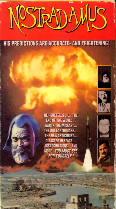 Nostradamus on VHS. Starring ? Directed by ? 1988.