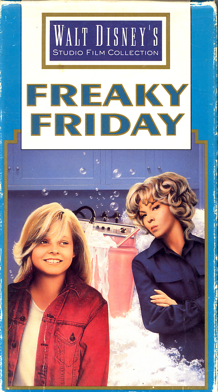 Freaky Friday on VHS. Movie starring Barbara Harris, Jodie Foster, John Astin, Dick Van Patten, Kaye Ballard, Ruth Buzzi. Directed by Gary Nelson. 1976.