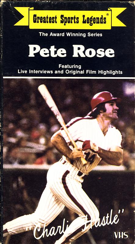 Greatest Sports Legends: Pete Rose on VHS. Video starring Pete Rose, Tom Seaver. 1985.